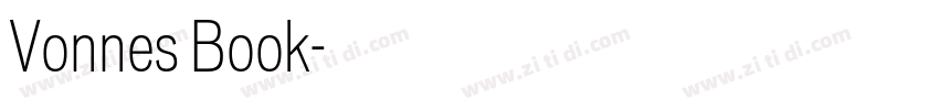 Vonnes Book字体转换
